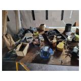 Hardware and misc tools on plywood