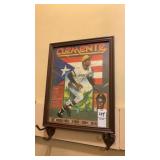 Roberto Clemente Framed Donruss Baseball Puzzle