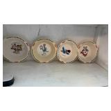 4 Vintage Kelloggï¿½s Cereal Bowls