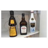 Frangelico, Heering, and Vanderbilt Bottles