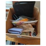 Lot of wallets, flashlight and misc