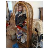 Wicker stand 62' tall, 23' wide, 11' deep no
