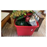 Tote of Christmas Decor