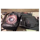 Lot of Backpacks and Carrier Bags
