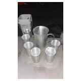 Aluminum Pitcher Cup Set
