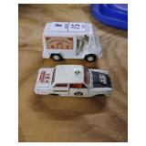 Vintage Tootsietoy and Dinky metal toy cars