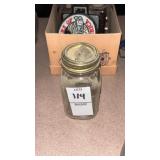 Atlas Mini Mason Jar Bank