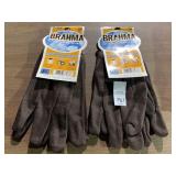 2 Brahma work gloves