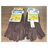2 Brahma work gloves