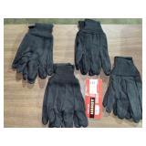 4 pair work gloves