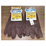 2 Brahma work gloves
