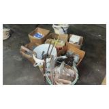 Lot of Trowels, Nails, and Miscellaneous Hardware