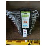 Pittsburgh 22 pc sae and metric wrench set