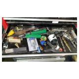 Drawer with Drill Bits, Hole Saw, etc.
