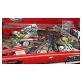 Lot of Assorted Tools, Vise Grips, Chalk Line,