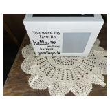 Pet photo box & doily