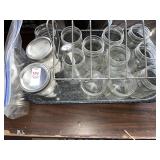 Roaster pan & ball mason jar lot