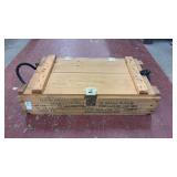Wooden Ammunition Crate W Rope Handles