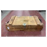 Wooden Ammunition Crate W Rope Handles