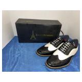 Enzo Romeo Conrad 2 tone wing tip mens shoes-