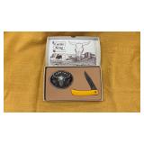 Cattle King Belt Buckle Knife Set