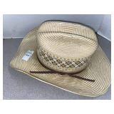 Rodeo Rough brand straw cowboy hat