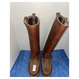 Vintage leather hunting boots manufactured by the