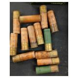 Mixed vintage paper 12 ga shells box of 13