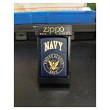 Zippo Navy lighter in case sealed unopened