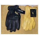 2 pair Thinsulate gloves- deer skin & elk skin