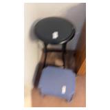 Black Folding Stool