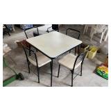 Padded Card Table with 4 Chairs