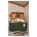 Green Makeup Case Cosmetic Bag