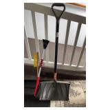 Snow Shovel with Ice Scraper and Brush