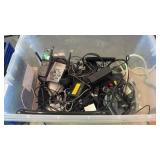 Tote of Wires, Phones, Electronics
