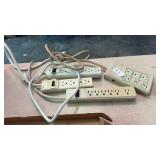 4 Heavy Duty Power Strips Surge Protectors