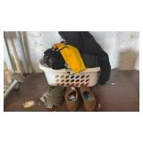 Lot of Clothing and Basket