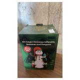 6 Ft Tall Inflatable Snow Man