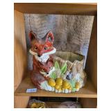 Fox planter ceramic