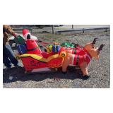 Santa Reindeer Yard Inflatable