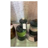 Three Propane Cans Partials