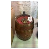 Decorative Whiskey Barrel Display