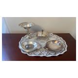 VTG sterling silver weighted pedestal compote