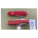 2 Swiss Army Pocket Knives
