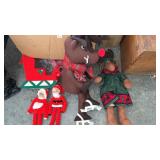 Christmas Decor- 9 ft lighted spruce garland,