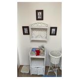 Assorted Wicker Small Bathroom Shelves with