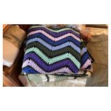 Sleeping Bag and 2 Afghans