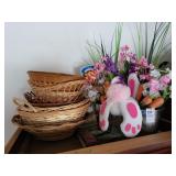Baskets & Easter decor