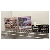 2 Puzzles and Scotch Cassette Tapes