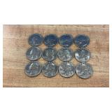 Lot of 12 Washington Bicentennial Quarters